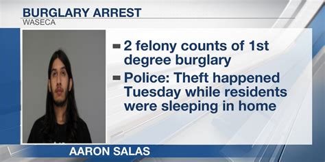 Burglary arrest made in Waseca