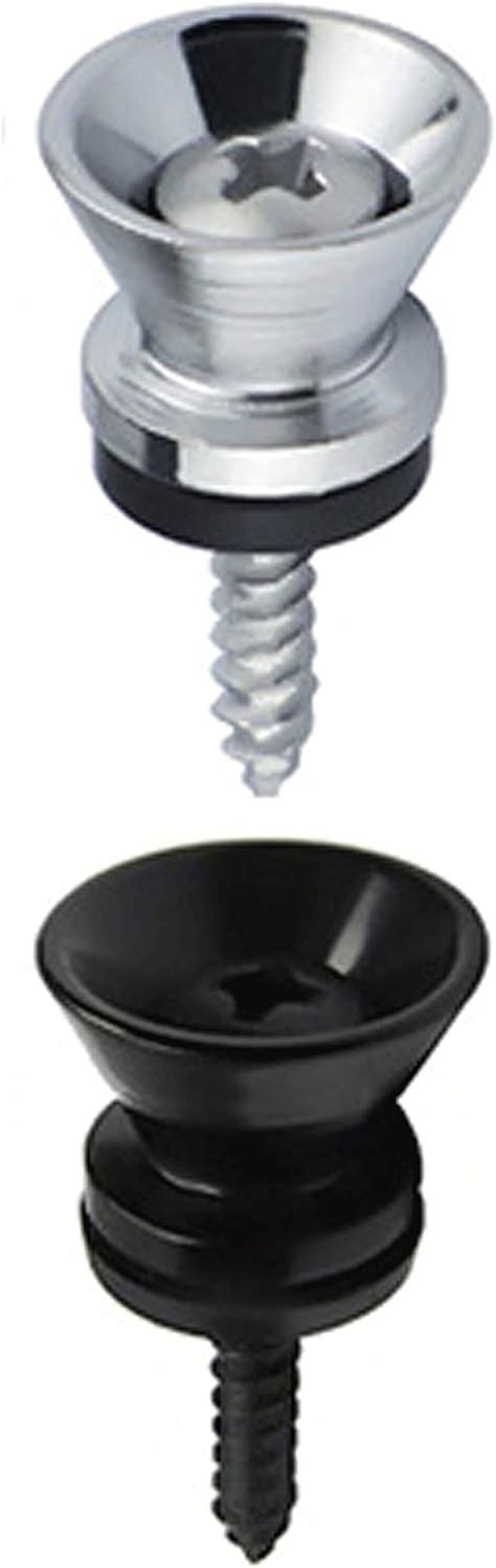 Buy HENGYEE Guitar Strap Locks and Buttons Metal End Pin with Mounting ...