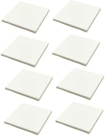 INVENTO 8Pcs 4"x4" Acrylic Sheet White Color 100x100x5mm Plastic Plate ...