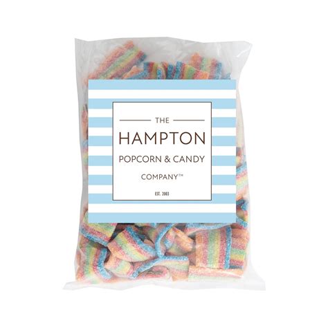 The Hampton Popcorn Company Sour Rainbow Belt Bites, Gummy Candy, The ...