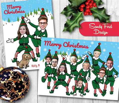 Personalized Family Christmas Card, Funny Photo Christmas Card ...