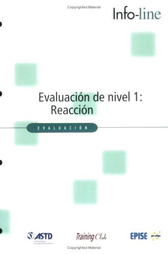 Buy Evaluacion de nivel 1: Reaccion (Level 1 Evaluation: Reaction and ...