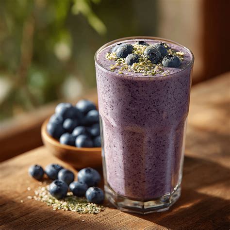 Hemp Seed Blueberry Smoothie Recipe