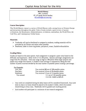 9th-12th grade Social Studies Doc Template | pdfFiller