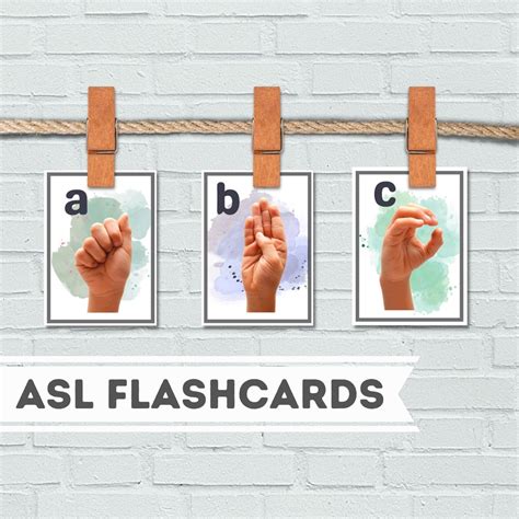 ASL Flash Cards | Sign Language Cards | Education | Language | American ...