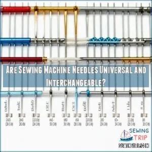 Sewing Machine Needle Types Chart & Sizes Guide (FREE PDF)