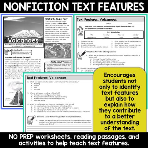 Image result for Nonfiction Text Features Worksheet