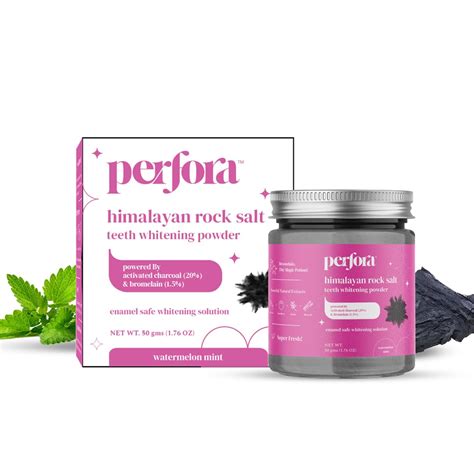 Perfora Charcoal Teeth Whitening Powder | Enamel Safe & Effective Teeth ...