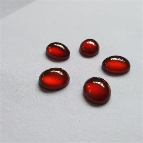 Buy AA Natural Hessonite Garnet Cabochon Hessonite Garnet Ovel Shape ...
