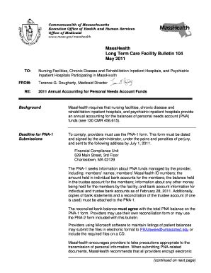 Fillable Online mass masshealth long term care bulletins form Fax Email ...