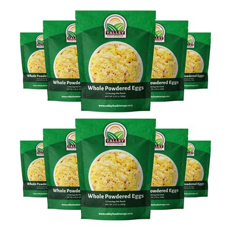 Buy Valley Food Storage Whole Powdered Eggs | 120 Servings Premium ...