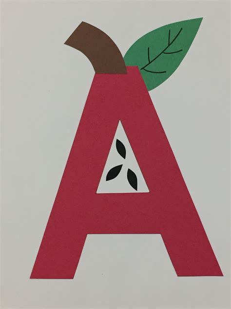 A is for Apple | Letter a crafts, Alphabet crafts, Crafts