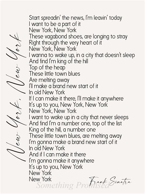 New York New York Song Lyrics Metal Print Reclaimed Wood - Etsy UK