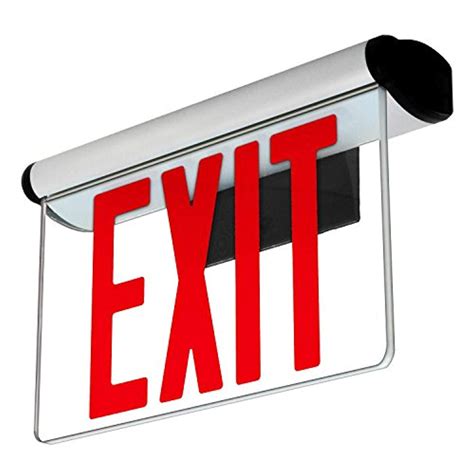 Image result for Glass Red LED Exit Sign