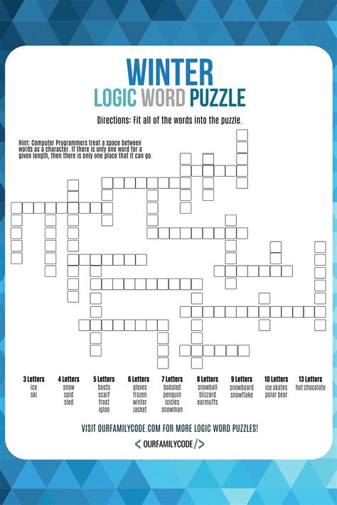 Image result for Word Logic Puzzles