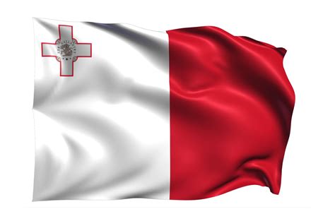 Malta Waving flag Realistic Transparent Background 15309683 PNG