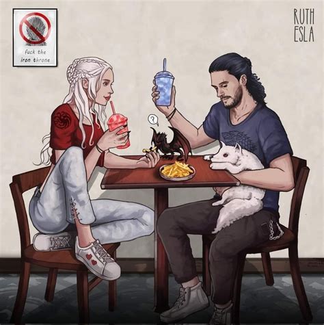 Modern Dany and Jon | Arte juego de tronos, Fan de arte, Cancion de ...