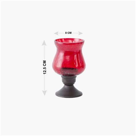 Buy Raga Set of 3 Mini Glass Crackle Hurricane Candle Holder from Home ...