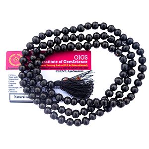 Apnisanskriti Kali Chandan Mala/Black Sandalwood Rosary for Japa and ...