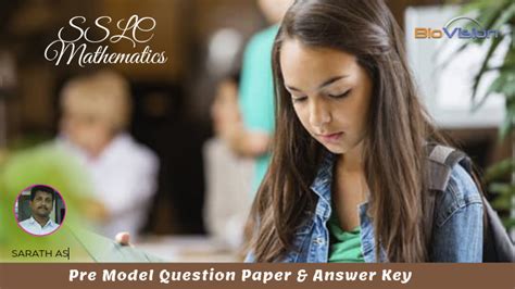SSLC Mathematics - Pre Model Question paper & Answer Key Set 4 - New ...