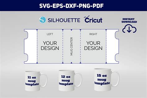 12 Oz Mug Sublimation Template Size | AT A GLANCE