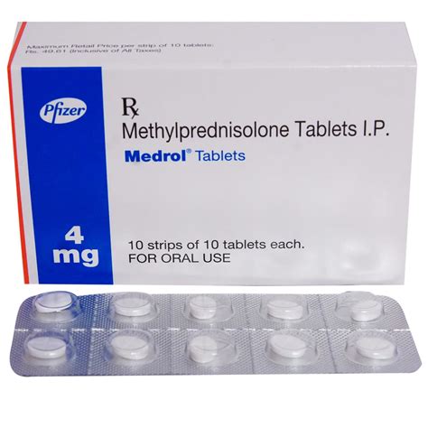 Medrol 4 mg Tablet | Uses, Side Effects, Price | Apollo Pharmacy