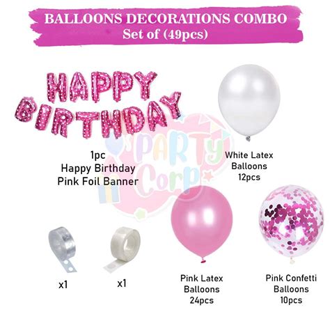 Buy PartyCorp Happy Birthday Decoration Kit Combo 49 Pcs - PCP-COM10398 ...