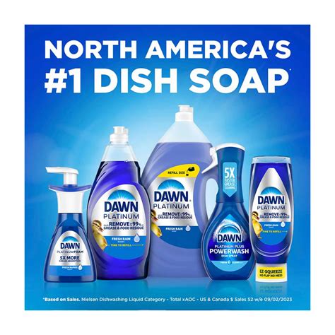 Buy Dawn Platinum EZ-Squeeze Dish Soap Liquid, Dishwashing Liquid ...