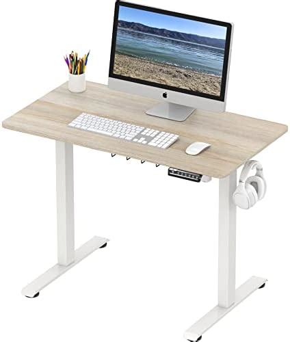 SHW Height Adjustable Electric Standing Desk, 40 x 22 Inches Stand up ...