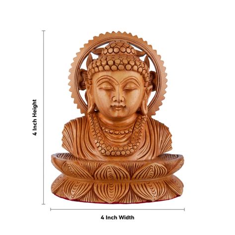 Giri - Buddha Wooden Statue | Buddha Statue | Buddha Idol Statue