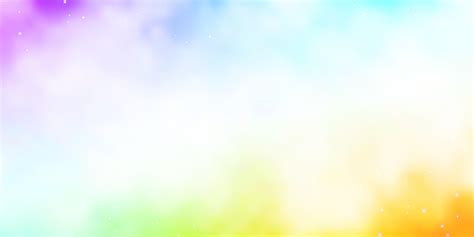 Light Multicolor vector background with colorful stars. 1958396 Vector ...