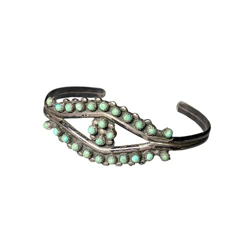 navajo silver bangle set with turquoise | NOIR ONLINE