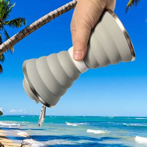 TORIOX Silicone Folding Collapsible Water Bottle Silicon Portable Leak ...