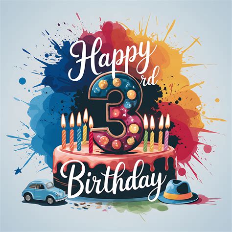 Free Download Happy 3rd Birthday