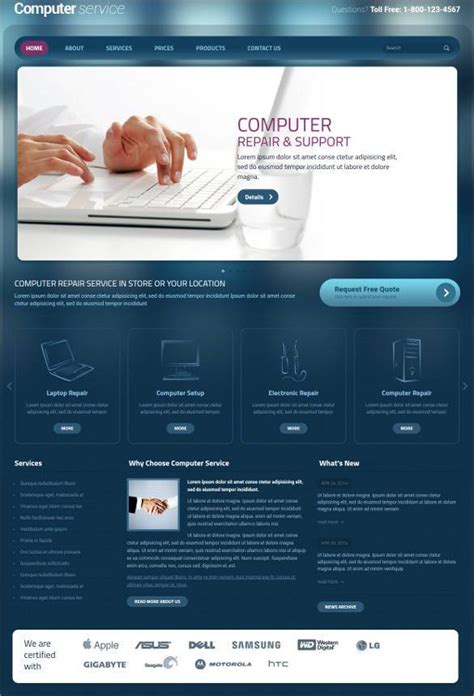 Computer Repair Website Examples 的图像结果