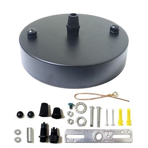 Buy VTYXCTIGJ Industrial Chandelier Canopy Kit, Black 5" Steel ...