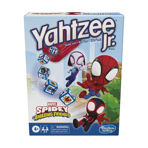 Hasbro Gaming Spidey And His Amazing Friends Yahtzee Jr Marvel ...