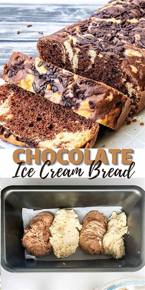 TikTok Chocolate Ice Cream Bread Recipe - Dine Dream Discover | Recipe ...