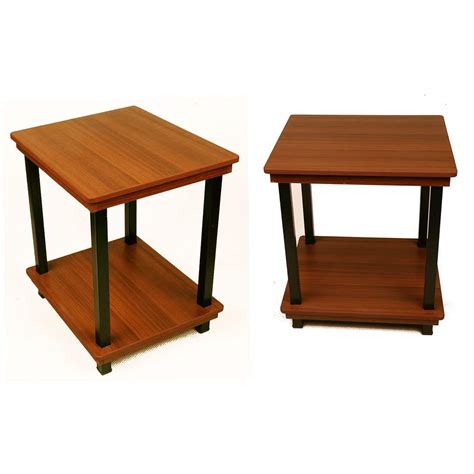 Raytrees Homes Engineered Wood & Metal End Table for Living Room | Set ...