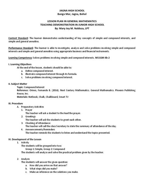SHS Detailed Lesson Plan 的图像结果
