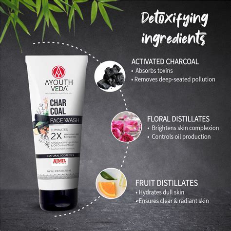 Buy activated charcoal face wash online for women and men | Ayouthveda ...