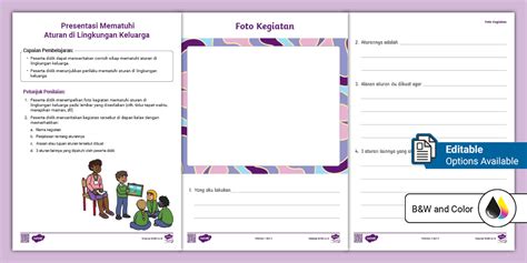 Template Presentasi Mematuhi Aturan di Lingkungan Keluarga