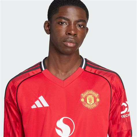 adidas Manchester United 25/26 Long Sleeve Home Jersey - Red | adidas India