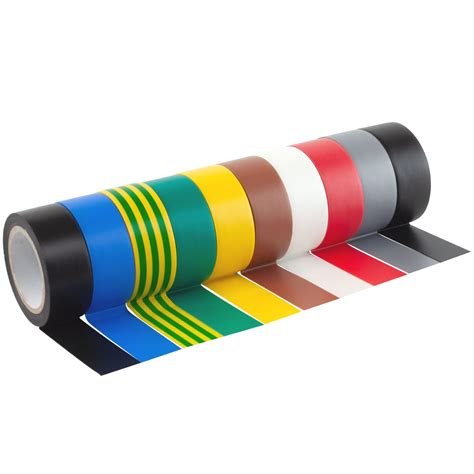 GTSE Mixed colour Electrical Tape, 19mm x 5m, Strong Self-Adhesive PVC ...