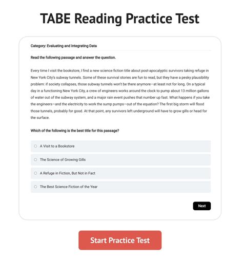 TABE Reading Practice Test - Smart Edition Nursing