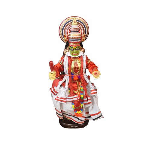 WOODEN KATHAKALI STATUE(18x8x5 INCHES) - Nimton Sales and Distribution ...