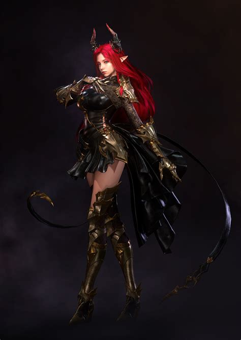 ArtStation - Succubus!!, JAEYOUNG JEONG | Fantasy art women, Fantasy ...