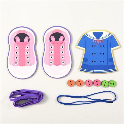Shoe and Button Threading Toy – Kuviyal