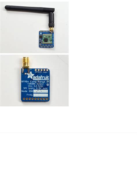RFM69HCW and RFM9X LoRa Packet Radio Breakouts Datasheet by Adafruit ...