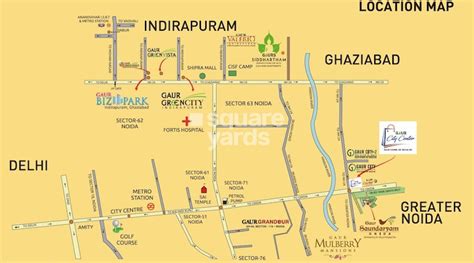 Rental Studio 530 Sq.Ft. Apartment in Gaur City Center, Sector 4 ...